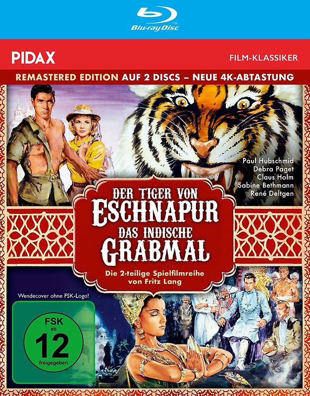 Der Tiger von Eschnapur / Das indische Grabmal [Remastered Edition, 2 Discs] Blu-ray Disc