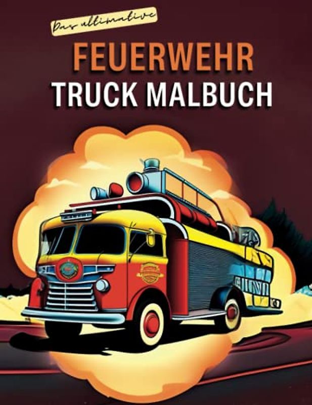 Das Ultimative Feuerwehr Truck Malbuch: Ausmalbuch und Aktivitätsbuch für Jungen von 6-10 | Mit 60 einzigartigen Feuerwehrauto Ausmalbildern für Kinder