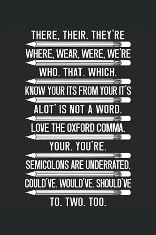 Grammar Police: Proper English Notebook For Grammar Police, Grammar Nazy, English Teachers