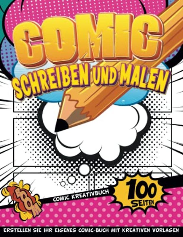 Comic Sketchbook: Manga Blankobuch | Skizzen Zubehör Für Teenager | Geschenkideen Für Mädchen 15 Jahre