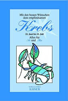 Mit den besten Wünschen dem empfindsamen Krebs. Alles für Sie und Ihn