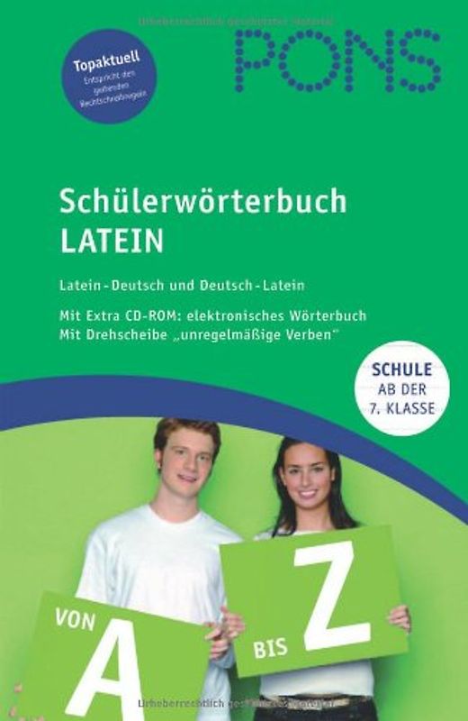 PONS Schülerwörterbuch Latein für die Schule