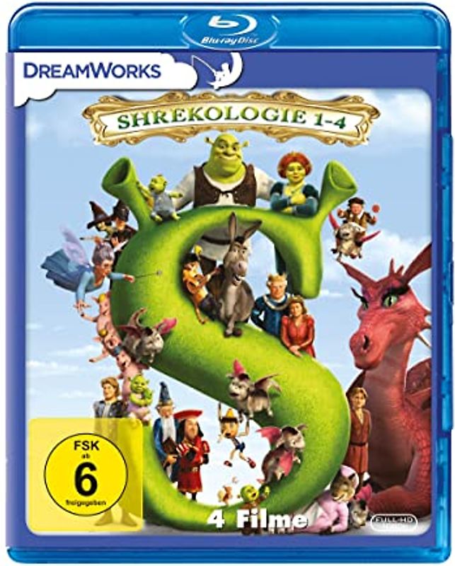 Shrek 1-4: Die komplette Shrekologie [4 Discs] Blu-ray Disc
