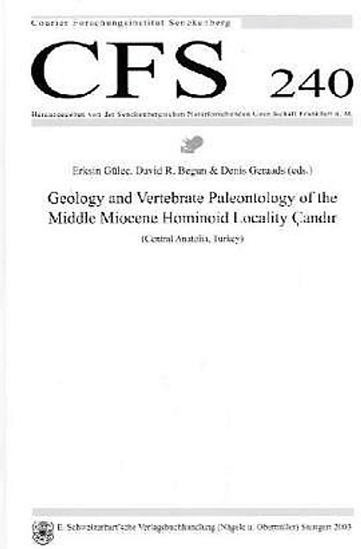 Geology and Vertebrate Paleontology of the Middle Miocene Hominoid Locality Candir (Central Anatolia, Turkey)