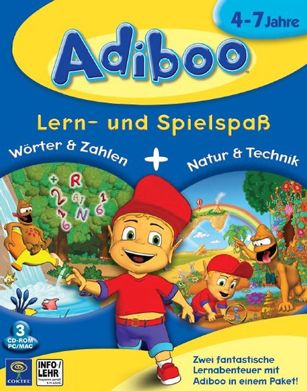 Adiboo Lern- und Spielspaß: Wörter & Zahlen + Natur & Technik MacOS