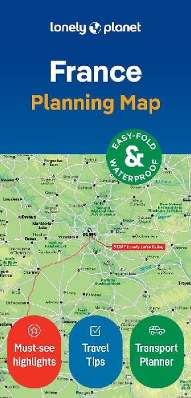 Lonely Planet France Planning Map