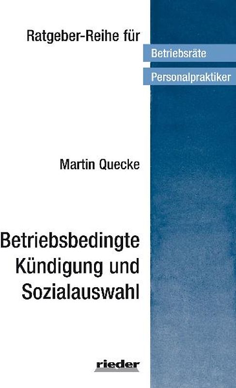 Betriebsbedingte Kündigung und Sozialauswahl