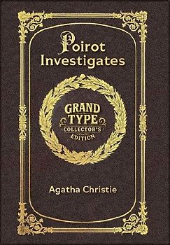 Large Print - Poirot Investigates - Grand Type Collector's Edition - Matte Hardcover with Dust Jacket