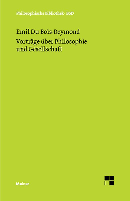 Vorträge über Philosophie und Gesellschaft