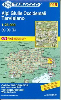 Wanderkarte 19 Alpi Giulie