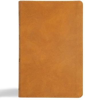 CSB Thinline Bible, Digital Study Edition, Camel Suedesoft Leathertouch