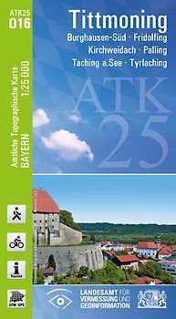 ATK25-O16 Tittmoning (Amtliche Topographische Karte 1:25000)