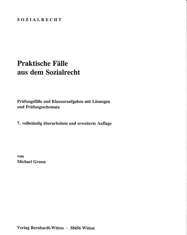 Praktische Fälle aus dem Sozialrecht