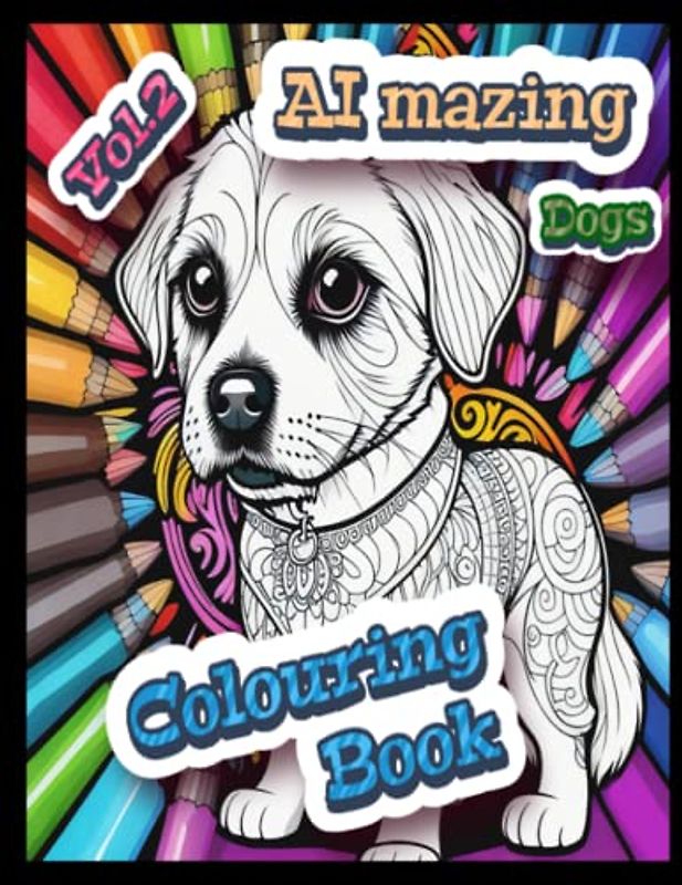 AI Mazing Volume 2 Colouring Book: Dogs