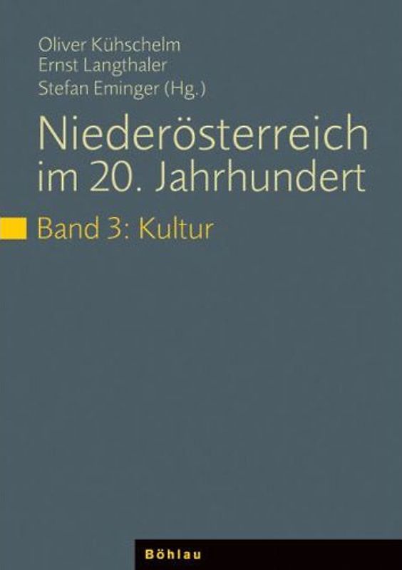 Niederösterreich im 20. Jahrhundert, Bd.3 : Kultur