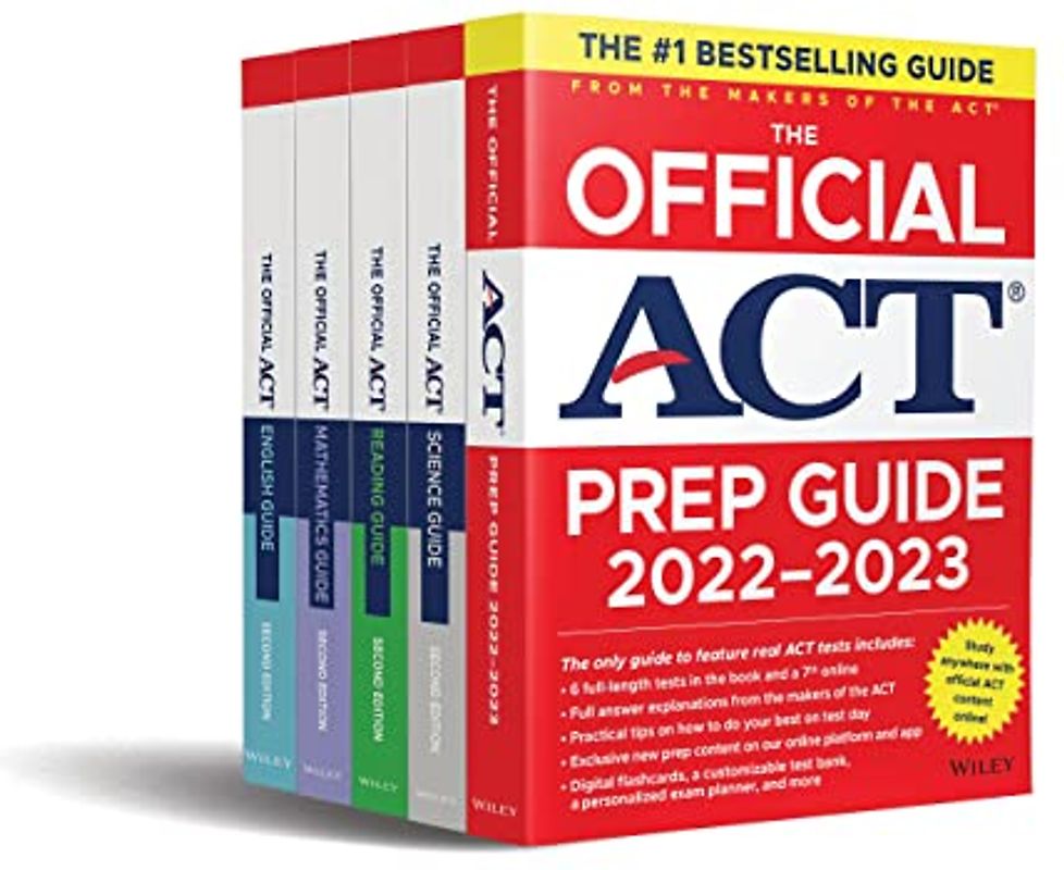 The Official ACT Prep & Subject Guides 2022-2023 Complete Set: The Only Official Prep Guide from the Makers of the Act / Reading Guide / Mathematics Guide / English Guide / Science Guide