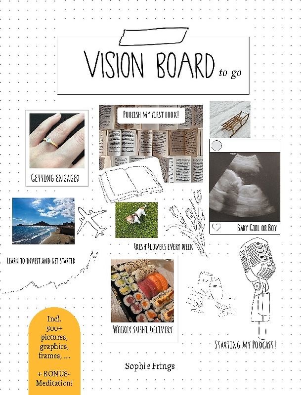 Vision Board to go - Motivational book for Adults