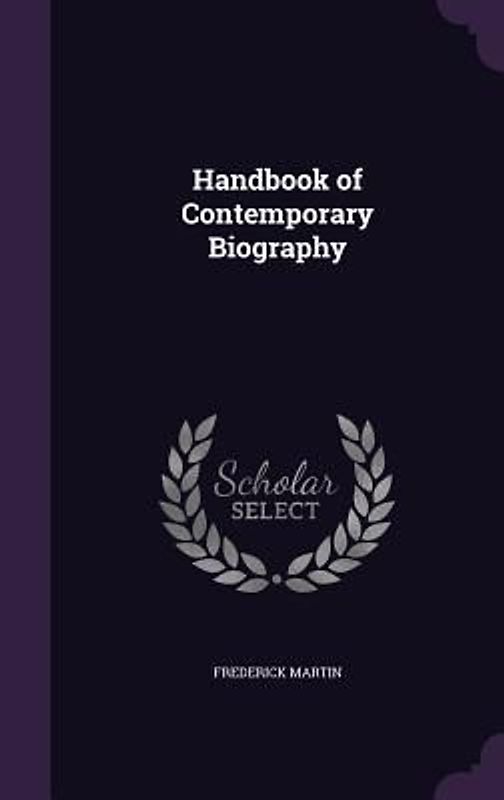 Handbook of Contemporary Biography