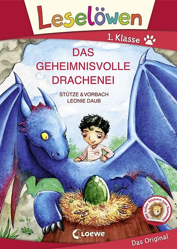 Leselöwen 1. Klasse - Das geheimnisvolle Drachenei (Großbuchstabenausgabe)