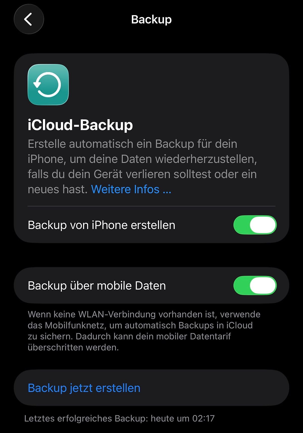 iCloud-Backup
