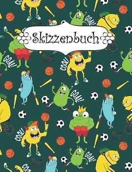Skizzenbuch: Jungen Sport Zeichenbuch Sketchbook Blanko Heft | Perfekt als Zeichenheft, Sketchbook, Schreiben, Malen .
