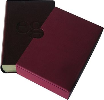 Evangelisches Gesangbuch - Leder/Rot mit Goldschnitt im Schuber