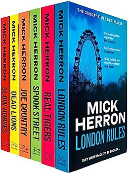 Slough House Thriller Series Books 1 - 6 Collection Box Set by Mick Herron (Slow Horses, Dead Lions, Real Tigers, Spook Street, London Rules & Joe Country)
