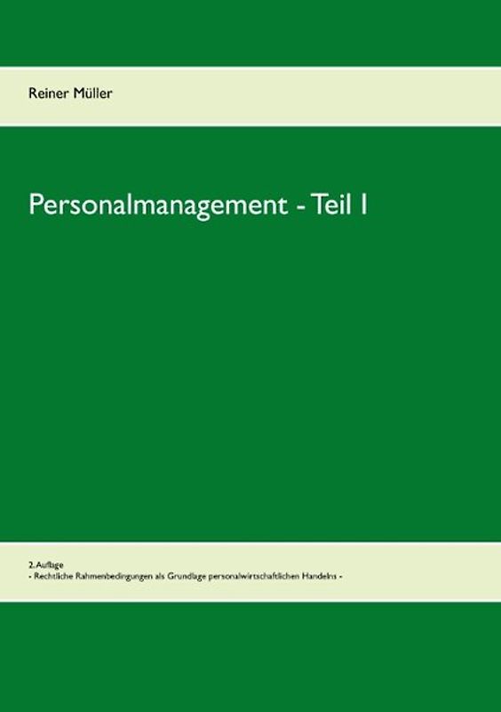 Personalmanagement - Teil I
