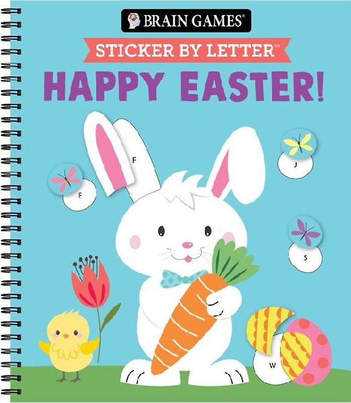 Brain Games - Sticker by Letter: Happy Easter!