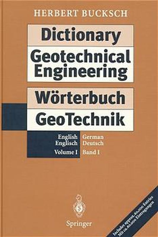 Dictionary Geotechnical Engineering / Wörterbuch GeoTechnik