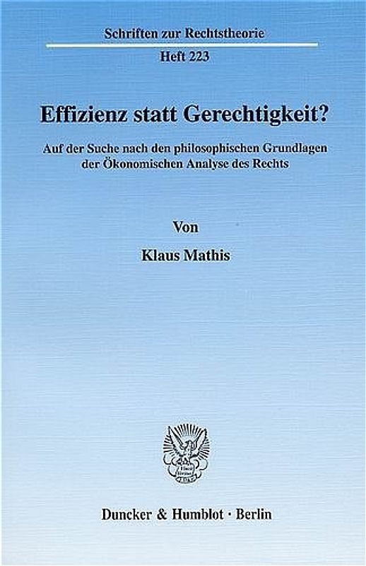 Effizienz statt Gerechtigkeit?