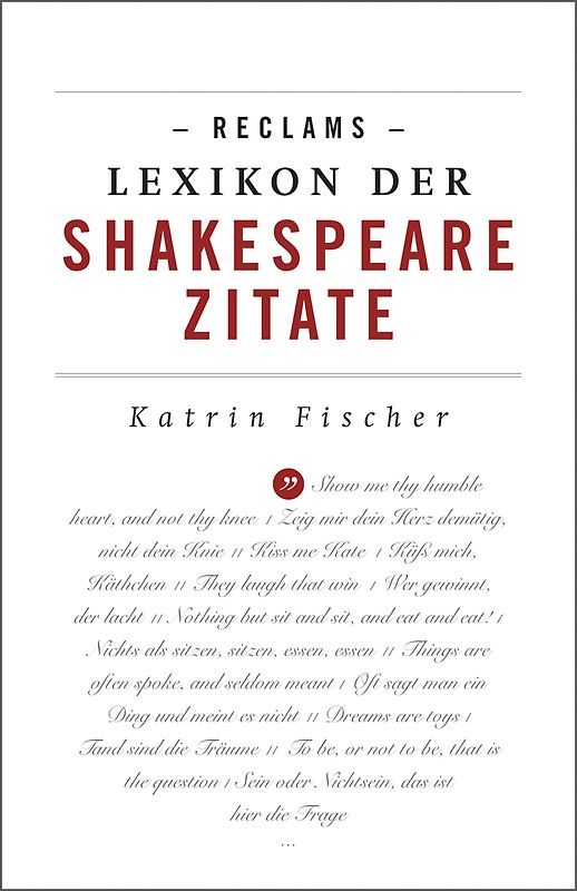 Reclams Lexikon der Shakespeare-Zitate