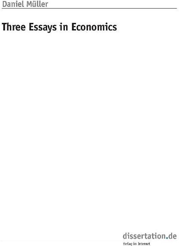 Three Essays in Economics