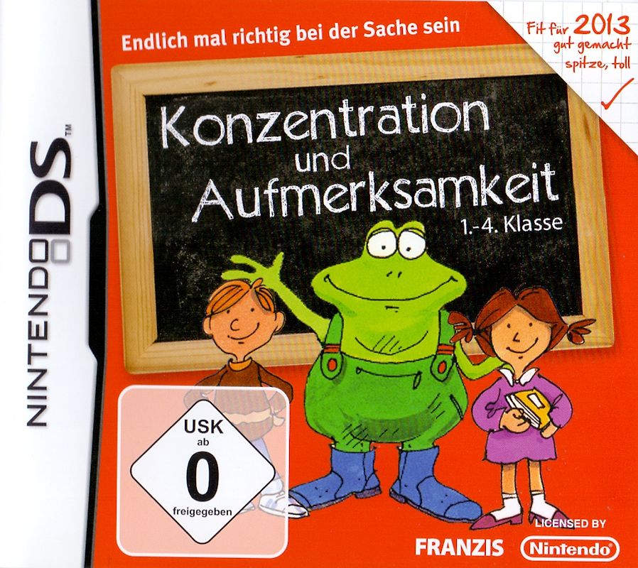 Konzentration und Aufmerksamkeit 1.-4. Klasse 2013 Nintendo DS
