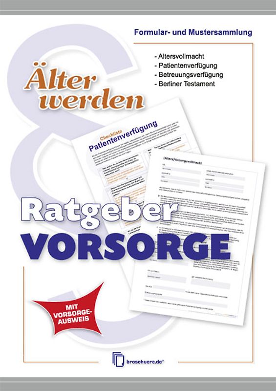 Älter werden Ratgeber Vorsorge