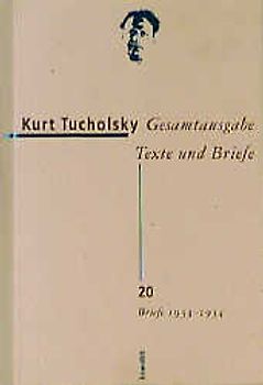 Gesamtausgabe Texte und Briefe 20