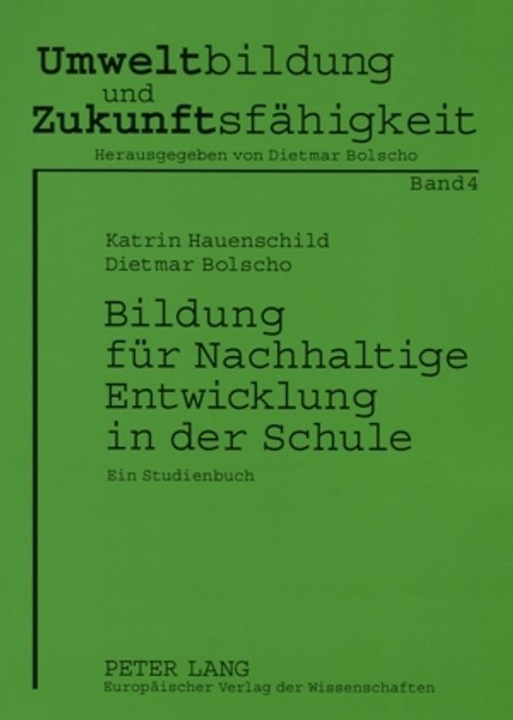Bildung für Nachhaltige Entwicklung in der Schule
