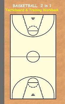 Basketball 2 in 1 Tacticboard and Training Workbook