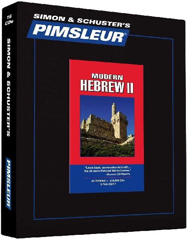 Pimsleur Hebrew Level 2 CD: Learn to Speak and Understand Hebrew with Pimsleur Language Programs
