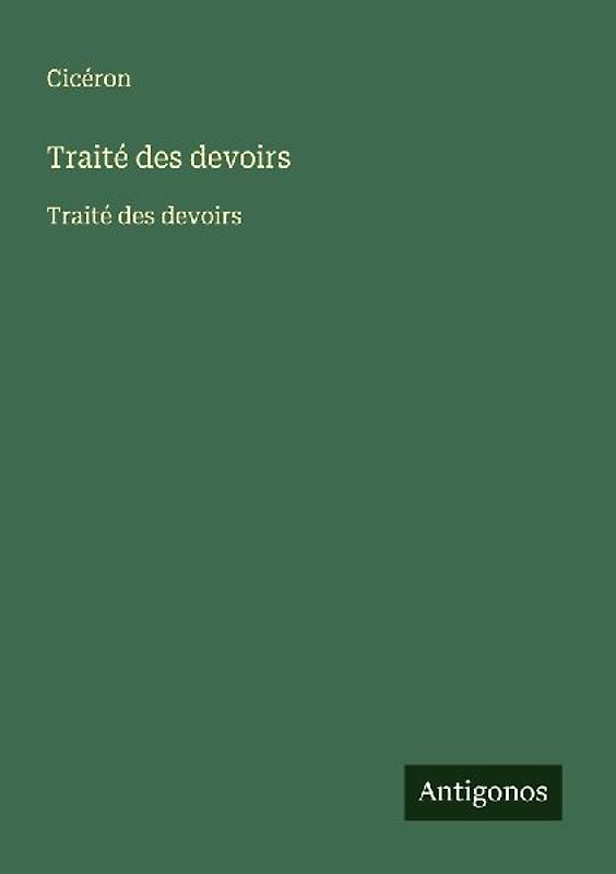 Traité des devoirs