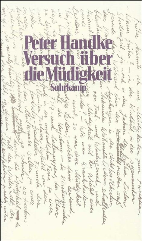 Versuch über die Müdigkeit