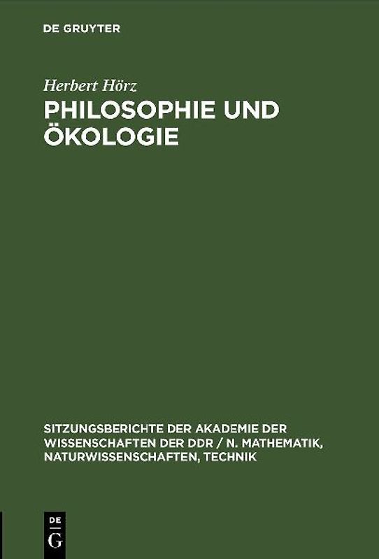 Philosophie und Ökologie
