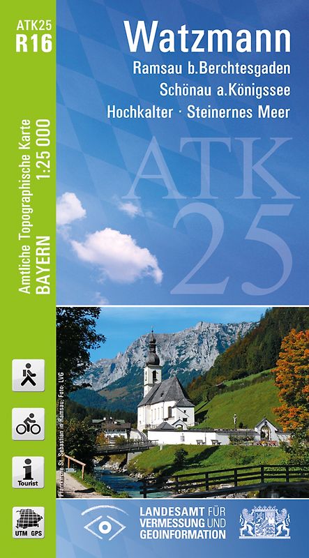 ATK25-R16 Watzmann (Amtliche Topographische Karte 1:25000)