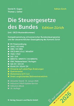Die Steuergesetze des Bundes – Edition Zürich 2026