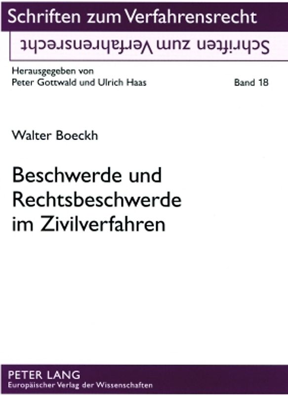 Beschwerde und Rechtsbeschwerde im Zivilverfahren