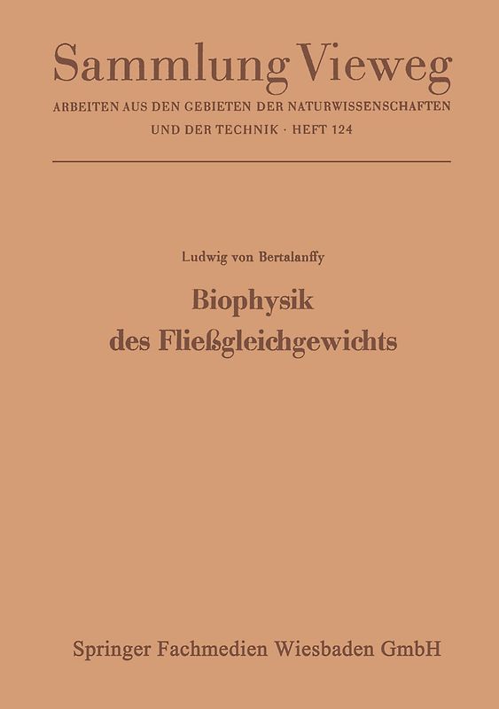Biophysik des Fließgleichgewichts