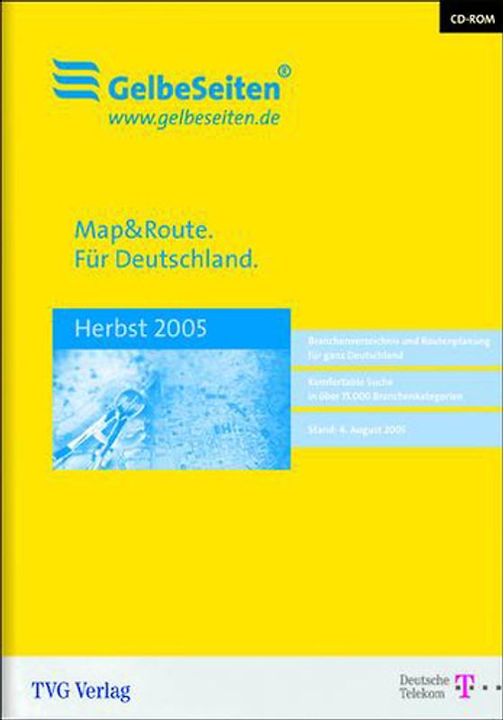 Gelbe Seiten für Deutschland + Map & Route - Herbst 2005 MacOS