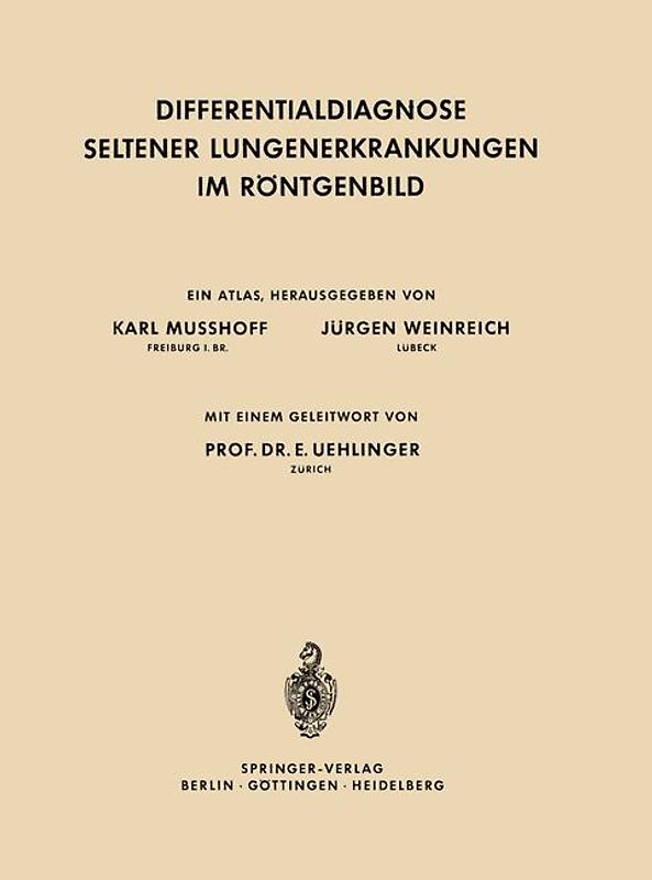 Differentialdiagnose Seltener Lungenerkrankungen im Röntgenbild