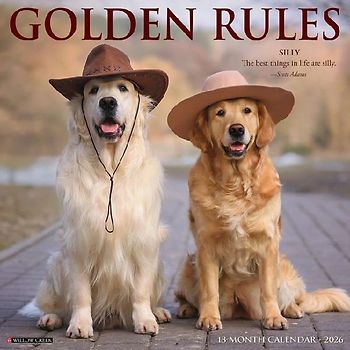 Golden Rules 2026 12 X 12 Wall Calendar
