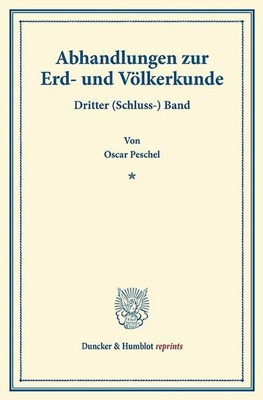 Abhandlungen zur Erd- und Völkerkunde.